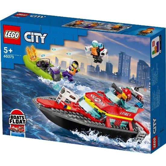 Imagine Lego City Barca de salvare a pompierilor 60373