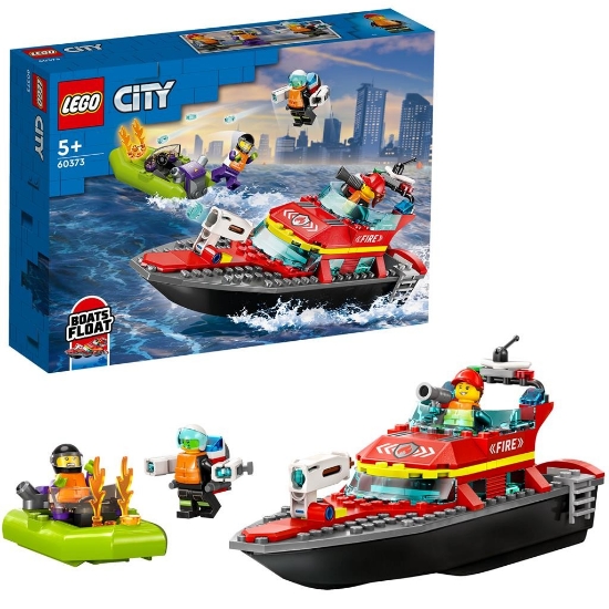 Imagine Lego City Barca de salvare a pompierilor 60373