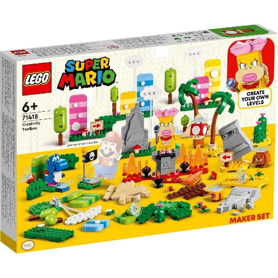 Imagine LEGO SUPER MARIO SET DE CREATOR CUTIA DE UNELTE PENTRU CREATIVITATE 71418
