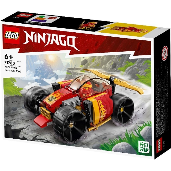 Imagine Lego Ninjago Mașina de curse EVO ninja a lui Kai 71780