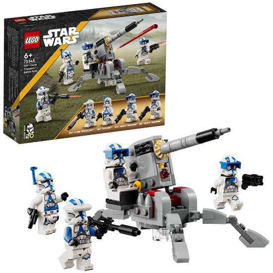 Imagine Lego Star Wars Pachet de luptă Clone Troopers Divizia 501 75345