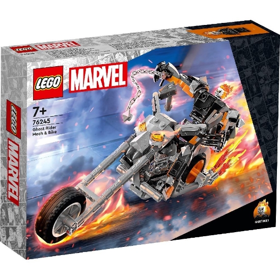 Imagine LEGO SUPER HEROES ROBOT SI MOTOCICLETA CALARETUL FANTOMA 76245