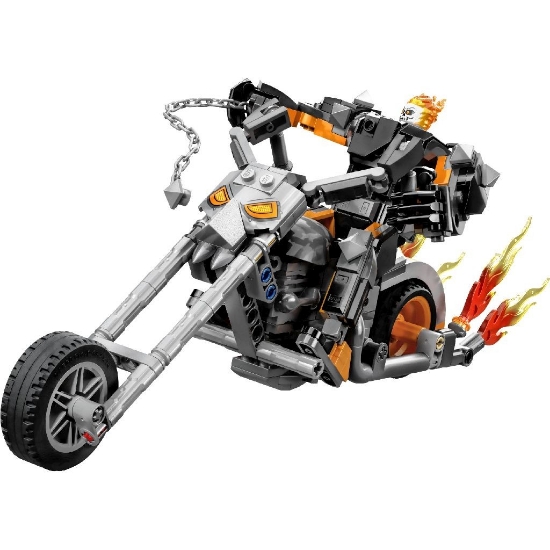Imagine Lego Super Heroes Robot și Motocicleta Călărețul Fantomă 76245