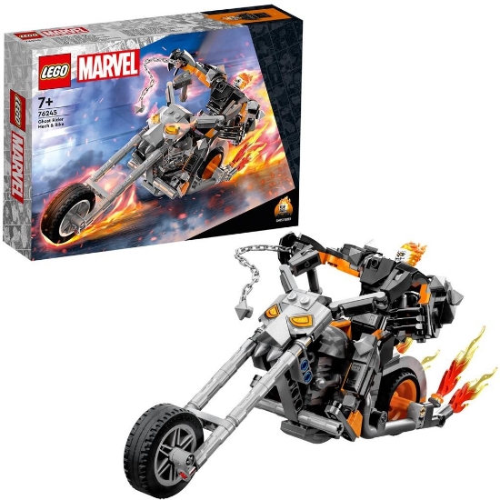 Imagine Lego Super Heroes Robot și Motocicleta Călărețul Fantomă 76245