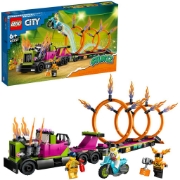 Imagine LEGO CITY CAMION DE CASCADORIE SI PROVOCAREA CERCURILOR DE FOC 60357