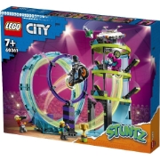 Imagine LEGO CITY PROVOCAREA SUPREMA DE CASCADORII PE MOTOCICLETA 60361