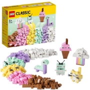Imagine LEGO CLASSIC DISTRACTIE CREATIVA IN CULORI PASTELATE 11028