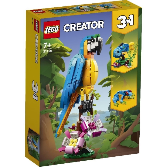 Imagine LEGO CREATOR PAPAGAL EXOTIC 31136