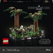 Imagine LEGO STAR WARS DIORAMA DE URMARIRE CU SPEEDERUL PE ENDOR 75353