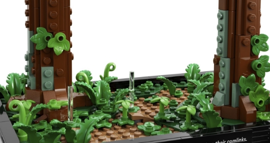 Imagine Lego Star Wars Diorama de urmărire cu speederul pe Endor 75353