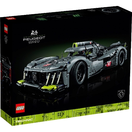 Imagine LEGO TECHNIC PEUGEOT 9X8 24H HYBRID HYPERCAR 42156