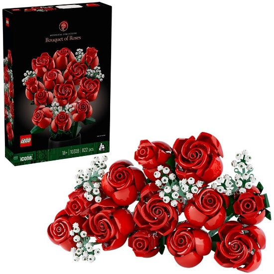 Imagine LEGO Icons Buchet de trandafiri 10328