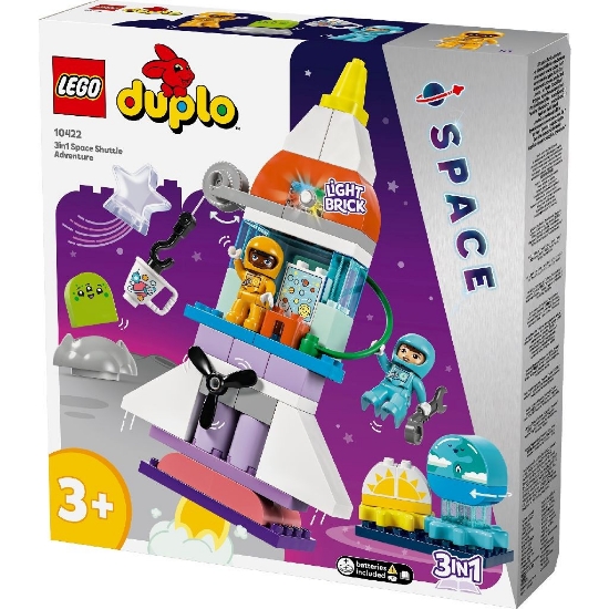 Imagine LEGO DUPLO Aventura cu naveta spațială 3 în 1 10422