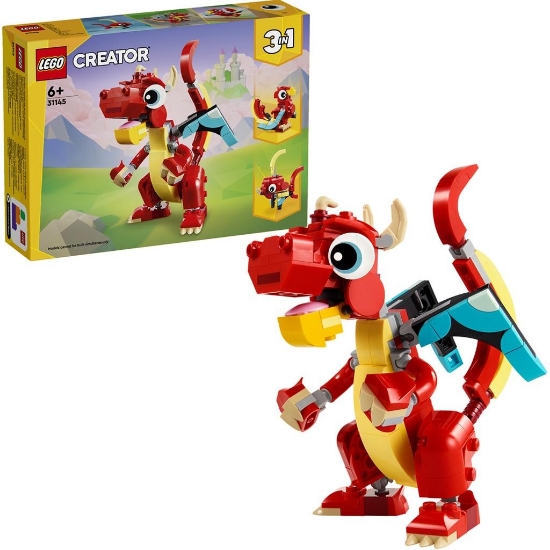Imagine Lego Creator 3în1 Dragon roșu 31145