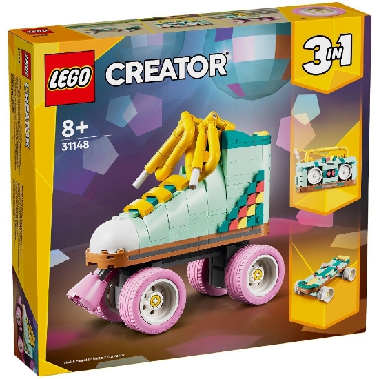 Imagine LEGO CREATOR 3IN1 PATINA CU ROTILE RETRO 31148
