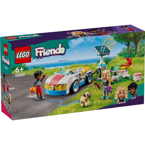 Imagine Lego Friends mașină electrică și încărcător 42609