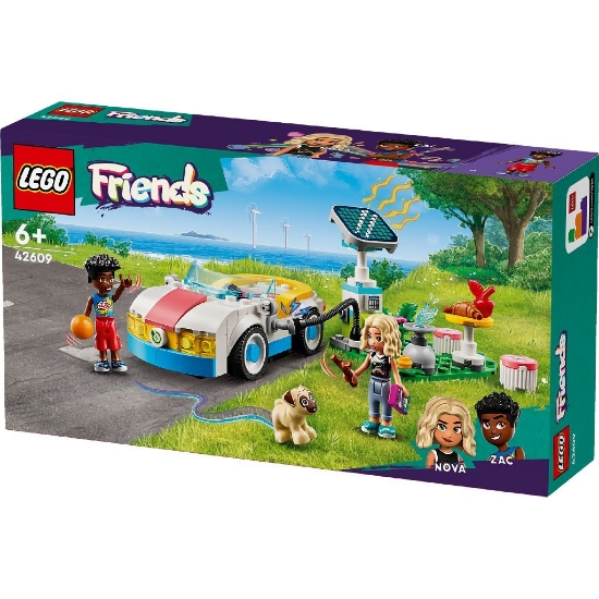 Imagine Lego Friends mașină electrică și încărcător 42609