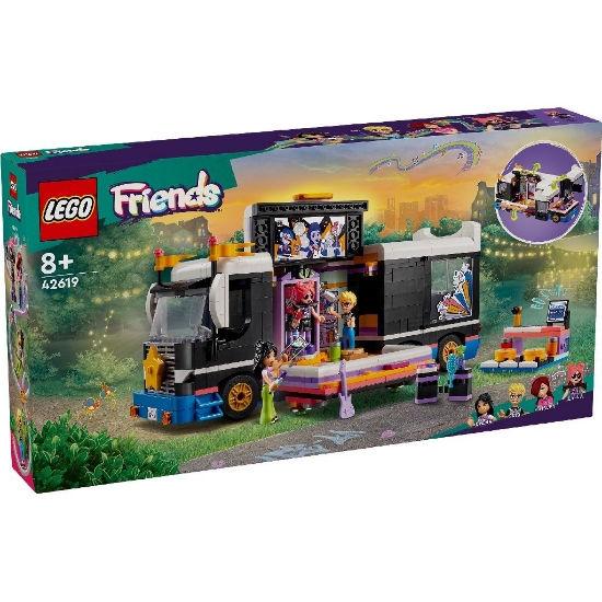 Imagine LEGO FRIENDS AUTOCAR DE TURNEU PENTRU STARURI POP 42619
