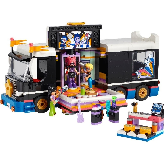 Imagine Lego Friends autocar de turneu pentru staruri pop 42619