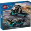 Imagine LEGO CITY MASINA DE CURSE SI CAMION TRANSPORTATOR DE MASINI 60406