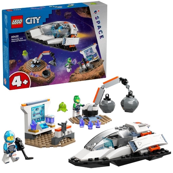 Imagine Lego City Nava spațială și descoperirea unui asteroid 60429