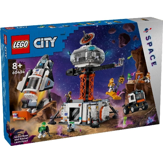 Imagine LEGO CITY BAZA SPATIALA SI PLATFORMA DE LANSARE A RACHETEI 60434