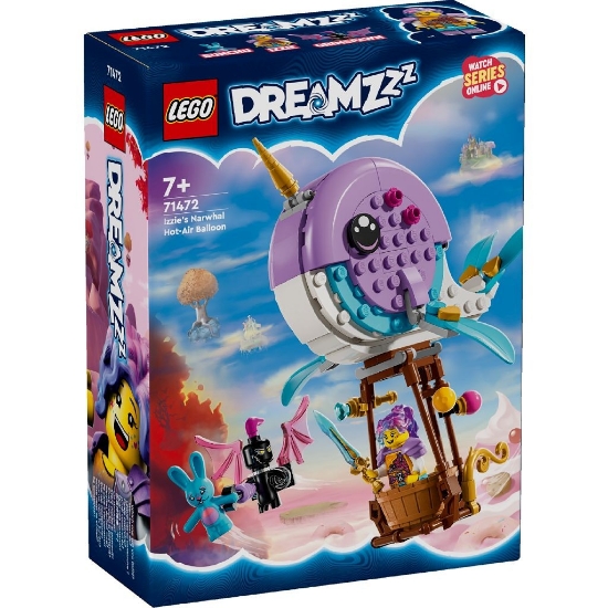 Imagine LEGO DREAMZ BALONUL CU AER CALD IN FORMA DE NARVAL AL LUI IZZIE 71472