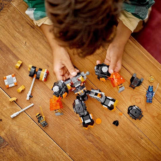 Imagine Lego Ninjago Robotul stihie de pământ al lui Cole 71806