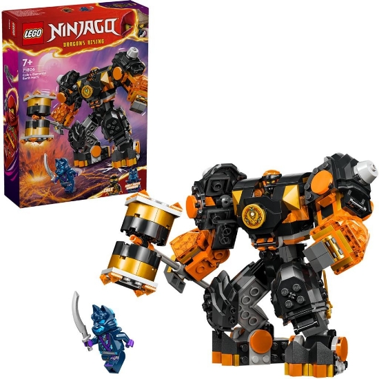 Imagine Lego Ninjago Robotul stihie de pământ al lui Cole 71806