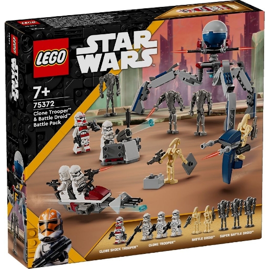 Imagine LEGO STAR WARS PACHET DE LUPTA CLONE TROOPER SI DROID DE LUPTA 75372