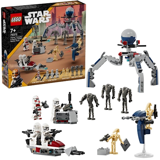 Imagine Lego Star Wars Pachet de luptă Clone Trooper și Droid de luptă 75372