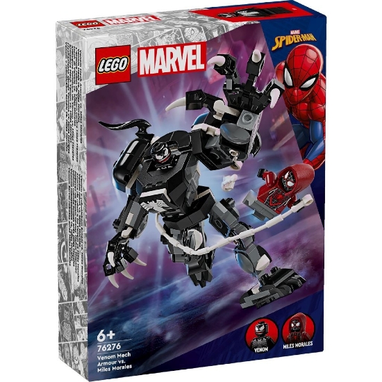 Imagine LEGO SUPER HEROES ARMURA DE ROBOT A LUI VENOM VS MILES MORALES 76276