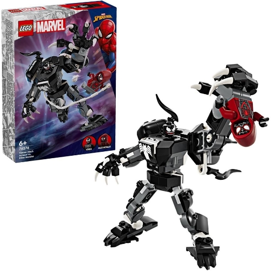 Imagine Lego Super Heroes Armura de robot a lui Venom vs Miles Morales 76276