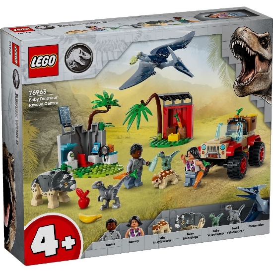 Imagine LEGO JURASSIC WORLD 76963 CENTRU DE SALVARE PENTRU PUI DE DINOZAUR