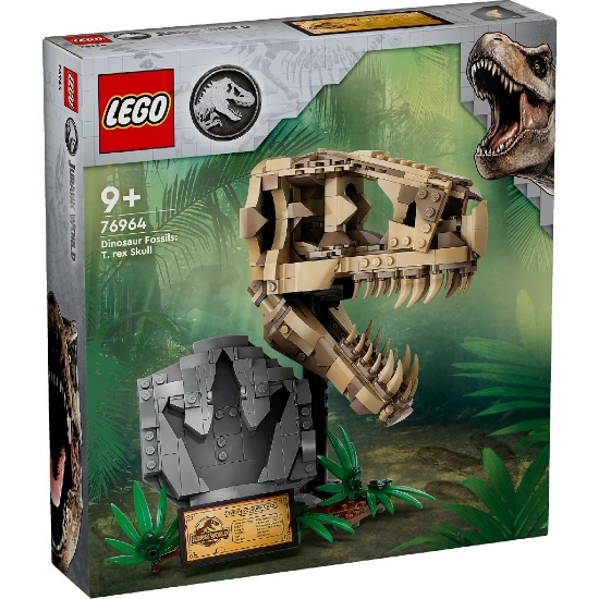 Imagine LEGO JURASSIC WORLD FOSILE DE DINOZAUR CRANIU DE TREX 76964