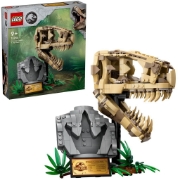 Imagine LEGO JURASSIC WORLD FOSILE DE DINOZAUR CRANIU DE TREX 76964