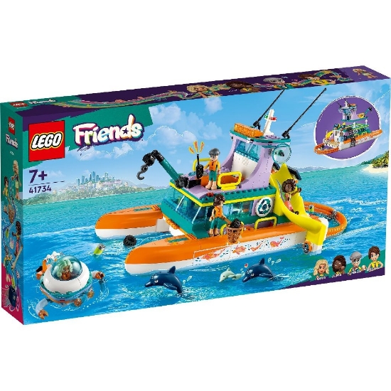 Imagine LEGO FRIENDS BARCA DE SALVARE PE MARE 41734