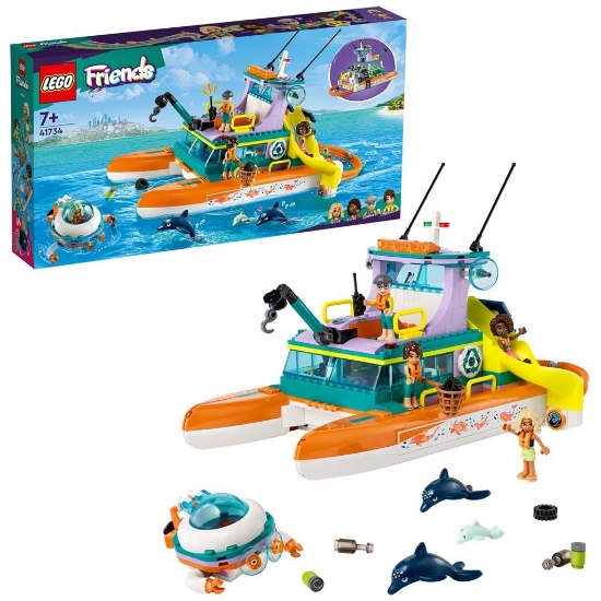 Imagine Lego Friends barca de salvare pe mare 41734