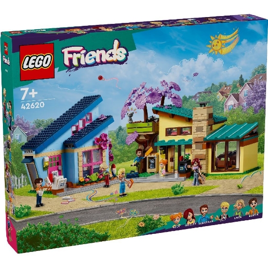 Imagine LEGO FRIENDS CASELE FAMILIALE ALE LUI OLLY SI PAISLEY 42620