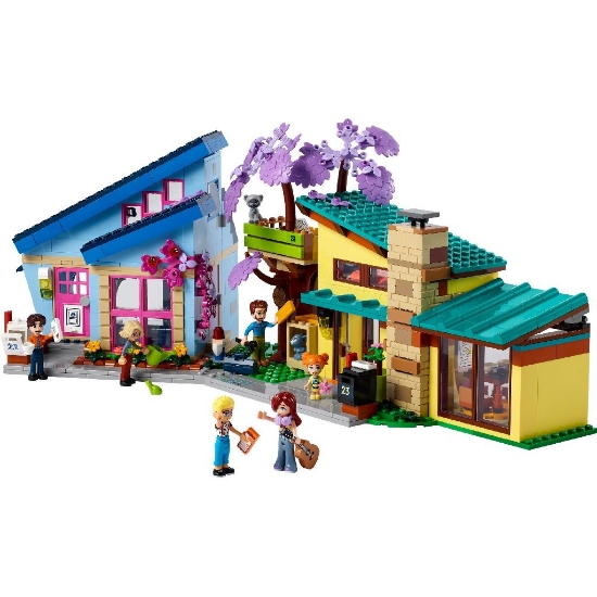 Imagine Lego Friends casele familiale ale lui Olly și Paisley 42620