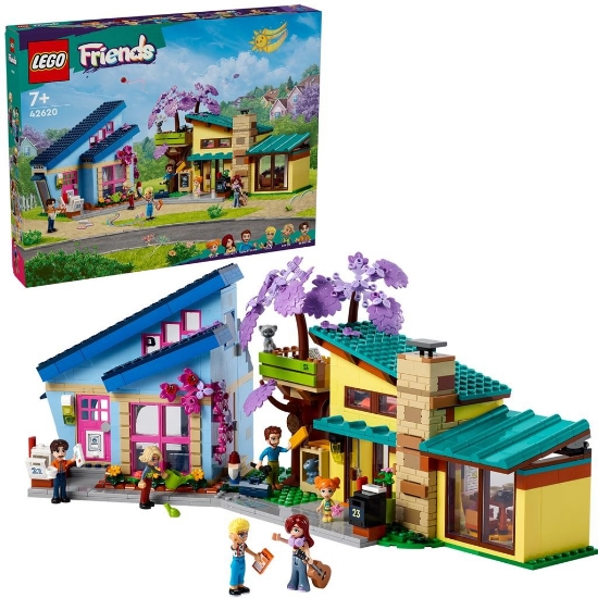 Imagine Lego Friends casele familiale ale lui Olly și Paisley 42620