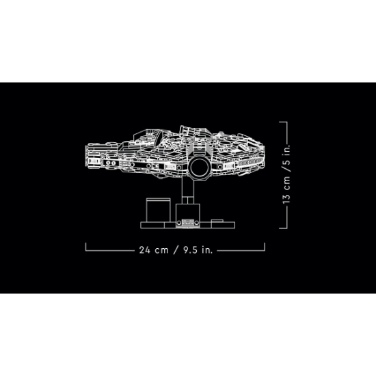 Imagine Lego Star Wars Millennium Falcon 75375