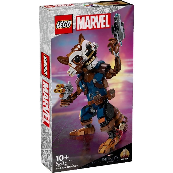 Imagine LEGO MARVEL SUPER HEROES ROCKET SI BEBELUSUL GROOT 76282