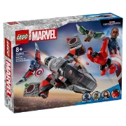Imagine LEGO MARVEL SUPER HEROES BATALIA DINTRE CAPITANUL AMERICA SI HULK ROSU 76292