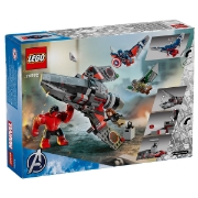 Imagine LEGO MARVEL SUPER HEROES BATALIA DINTRE CAPITANUL AMERICA SI HULK ROSU 76292