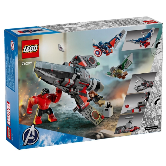 Imagine LEGO Marvel Super Heroes Bătălia dintre Căpitanul America și Hulk Roșu 76292