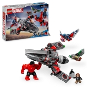 Imagine LEGO MARVEL SUPER HEROES BATALIA DINTRE CAPITANUL AMERICA SI HULK ROSU 76292
