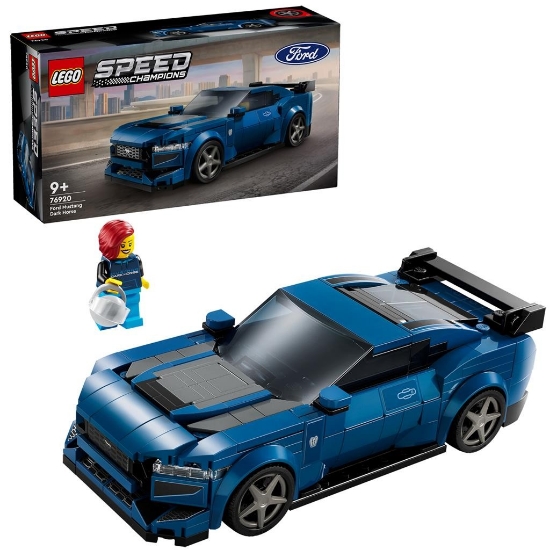Imagine LEGO SPEED CHAMPIONS Masina sport Ford Mustang Dark Horse 76920