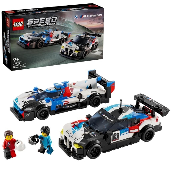 Imagine LEGO SPEED CHAMPIONS Masini de curse BMW M4 GT3 si BMW M Hybrid V8 76922
