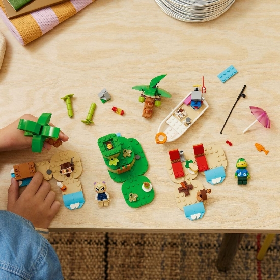 Imagine LEGO Animal Crossing Turul insulei în barca al lui Kapp’n 77048